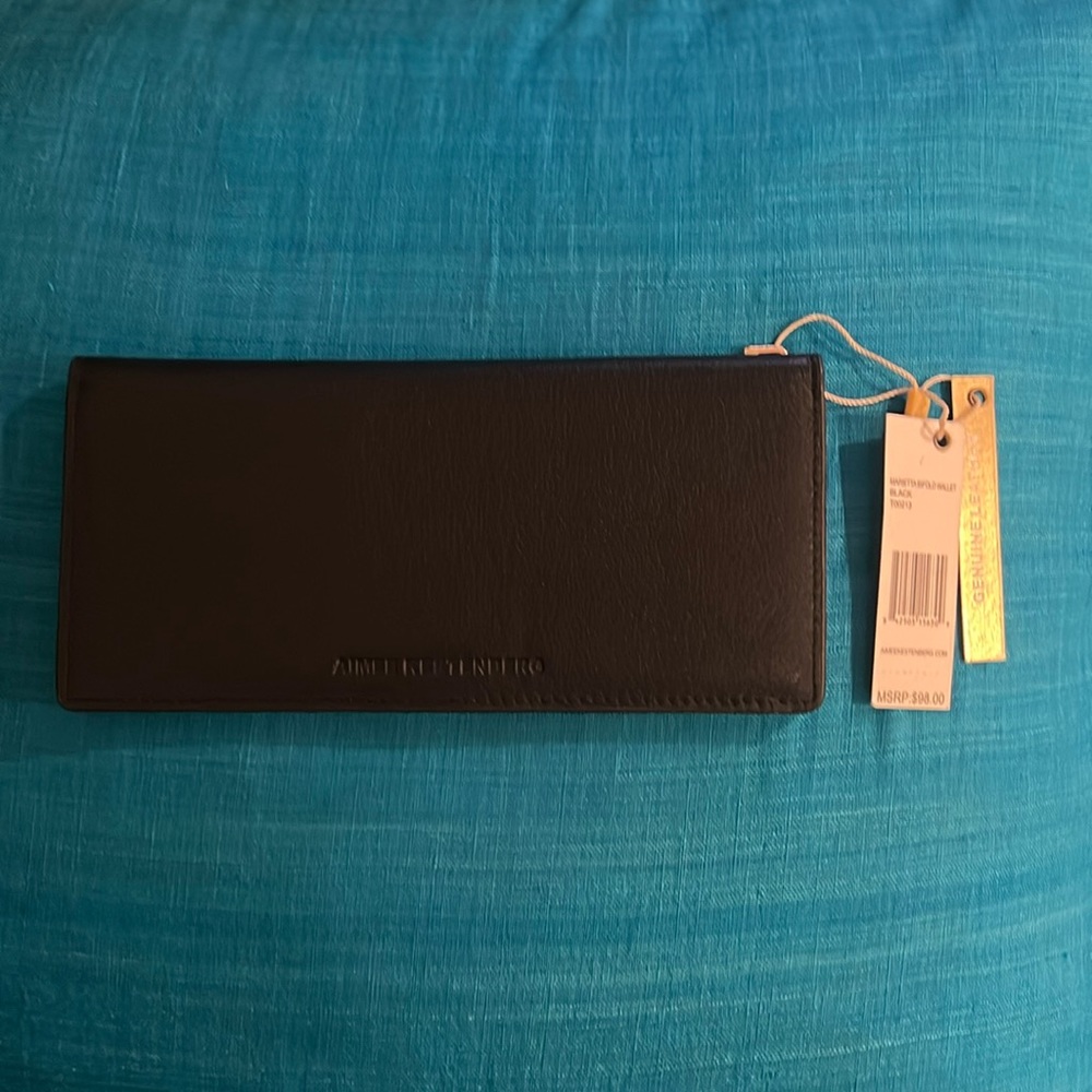 Aimee Kestenberg Marietta Genuine Leather Wallet Black
